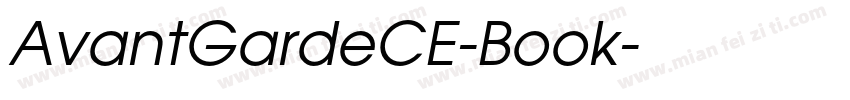 AvantGardeCE-Book字体转换
