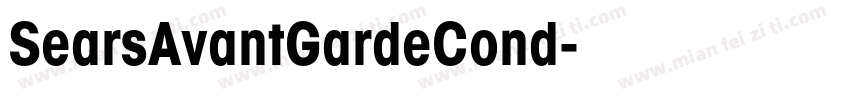 SearsAvantGardeCond字体转换