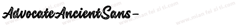 AdvocateAncientSans字体转换