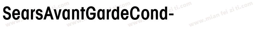 SearsAvantGardeCond字体转换
