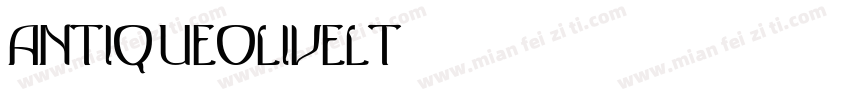 AntiqueOliveLT字体转换