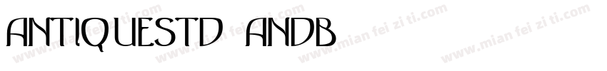 AntiqueStd-ANDB字体转换