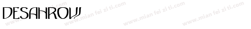Desahrow字体转换