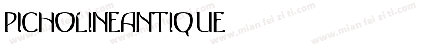 PicholineAntique字体转换