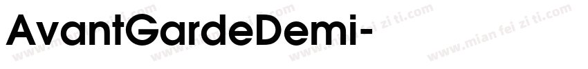 AvantGardeDemi字体转换