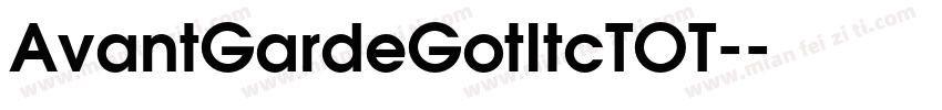 AvantGardeGotItcTOT-字体转换