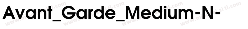 Avant_Garde_Medium-N字体转换