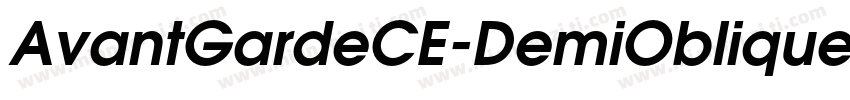 AvantGardeCE-DemiOblique字体转换