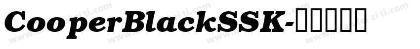 CooperBlackSSK字体转换