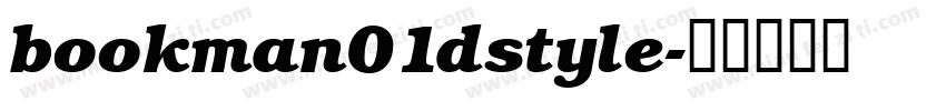 bookman01dstyle字体转换