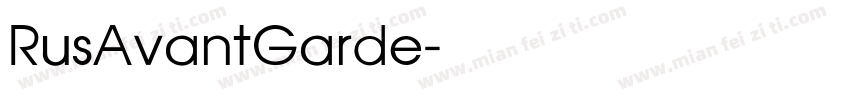 RusAvantGarde字体转换