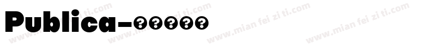Publica字体转换