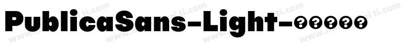 PublicaSans-Light字体转换