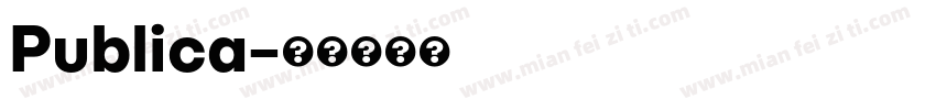Publica字体转换