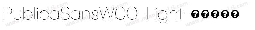 PublicaSansW00-Light字体转换