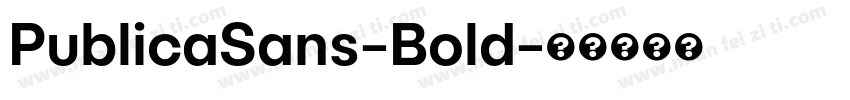 PublicaSans-Bold字体转换