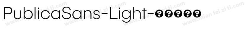 PublicaSans-Light字体转换
