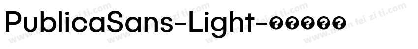 PublicaSans-Light字体转换