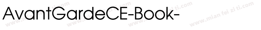 AvantGardeCE-Book字体转换
