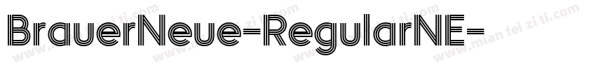 BrauerNeue-RegularNE字体转换