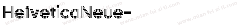 He1veticaNeue字体转换