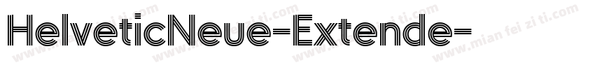 HelveticNeue-Extende字体转换