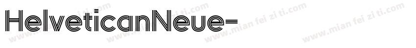 HelveticanNeue字体转换