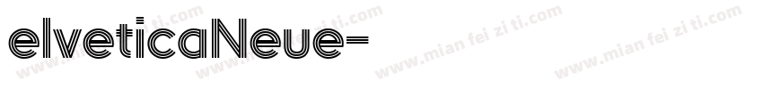 elveticaNeue字体转换