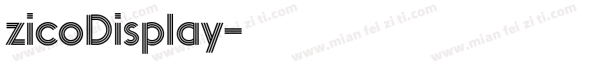 zicoDisplay字体转换
