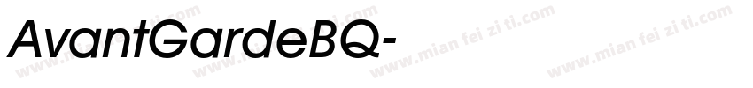 AvantGardeBQ字体转换
