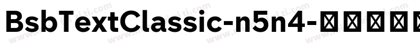 BsbTextClassic-n5n4字体转换