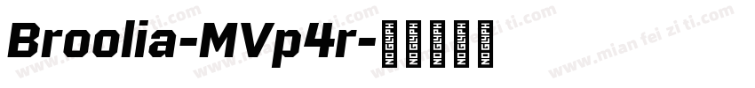 Broolia-MVp4r字体转换