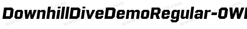 DownhillDiveDemoRegular-0WD4R字体转换