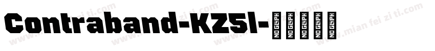 Contraband-KZ5l字体转换