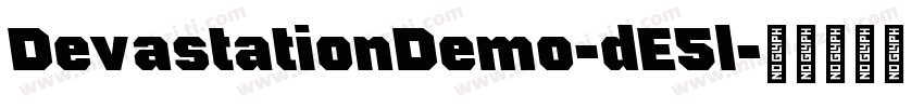 DevastationDemo-dE5l字体转换