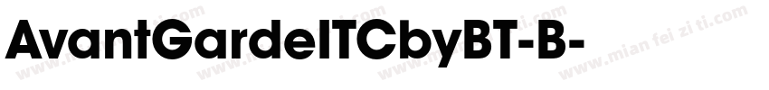 AvantGardeITCbyBT-B字体转换