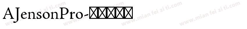 AJensonPro字体转换