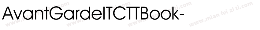AvantGardeITCTTBook字体转换