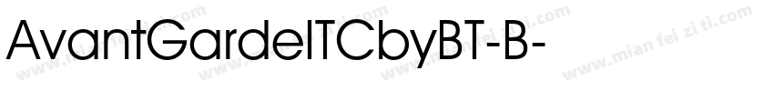 AvantGardeITCbyBT-B字体转换