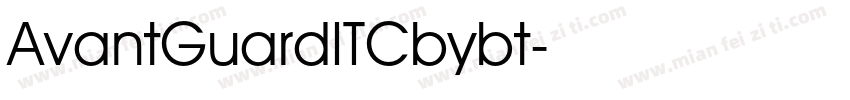 AvantGuardITCbybt字体转换