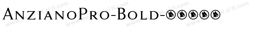 AnzianoPro-Bold字体转换