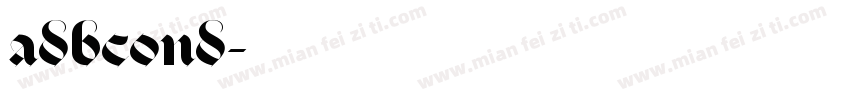 adbcond字体转换