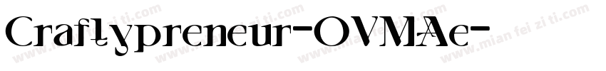 Craftypreneur-OVMAe字体转换