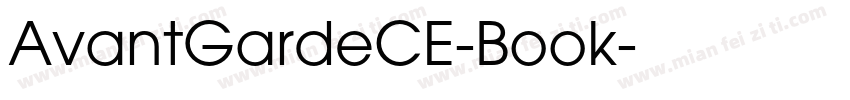 AvantGardeCE-Book字体转换