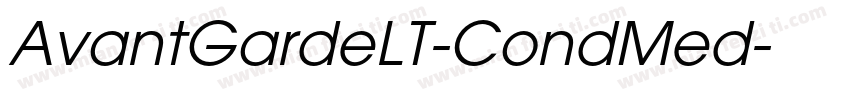 AvantGardeLT-CondMed字体转换