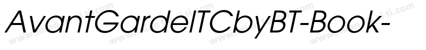 AvantGardelTCbyBT-Book字体转换