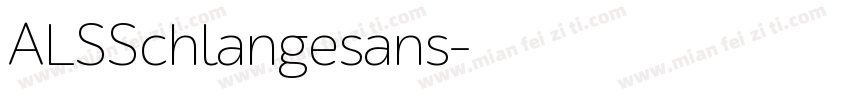 ALSSchlangesans字体转换