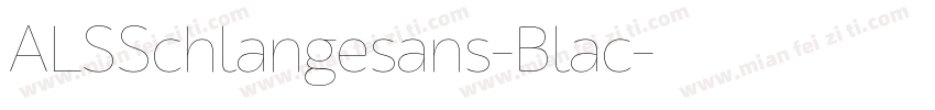 ALSSchlangesans-Blac字体转换