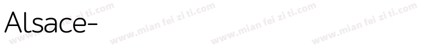 Alsace字体转换