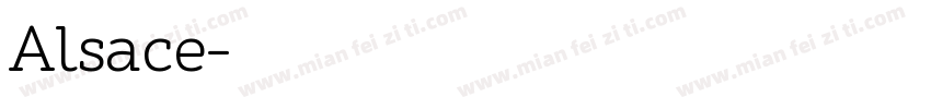 Alsace字体转换